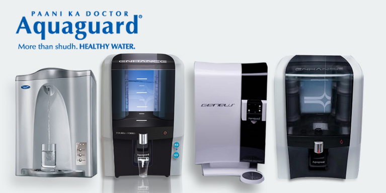 Banner Aquaguard water purifier of all types of brand